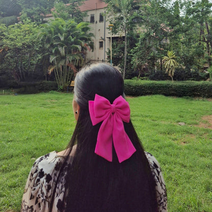 PINK DOUBLE LAYER BOW