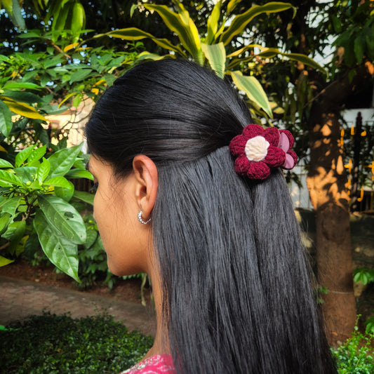 Crochet Wine Mini flower claw