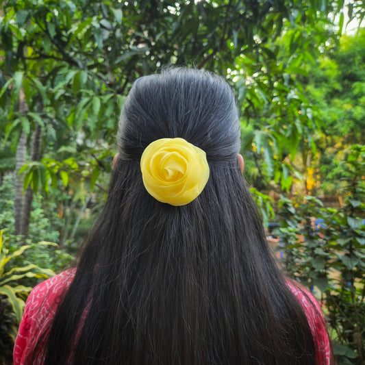 Yellow Rose Clip