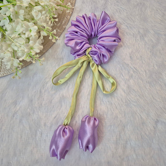 LILAC TULIP SCRUNCHIE