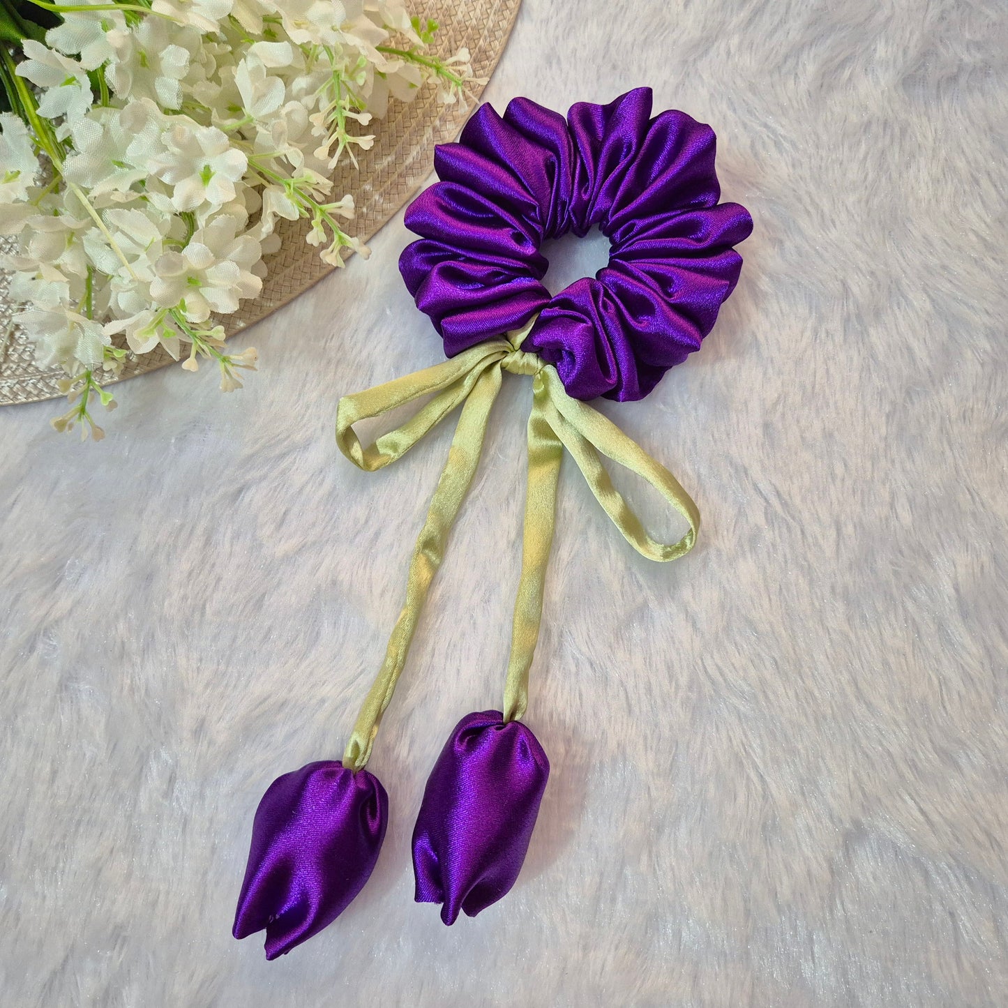 PURPLE TULIP SCRUNCHIE