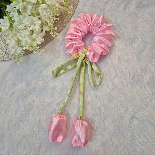 BABY PINK TULIP SCRUNCHIE